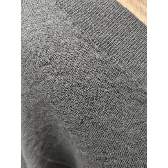 BANANA REPUBLIC Womens XXL Black Fine Merino Wool Textured Rippled Sweater - Picture 2 of 13